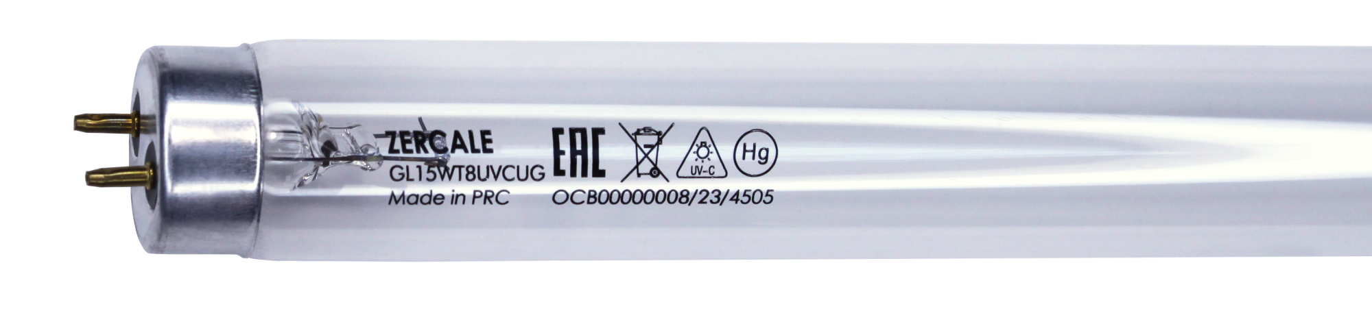 Бактерицидные лампы с увиолевым стеклом Zercale Uviol Glass